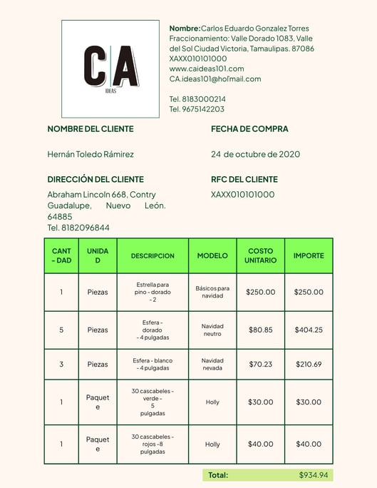 NOTA DE REMISION EJEMPLO